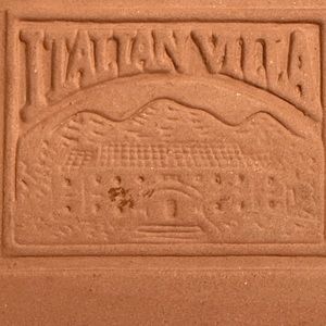 Bread warmer terracotta Italian villa 8.5 inches wide by 4 inches